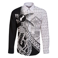 Guam Fish Hook and Palm Tree Family Matching Tank Maxi Dress and Hawaiian Shirt Polynesian Pattern Half Style