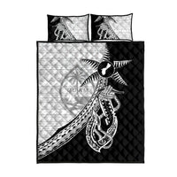 Guam Fish Hook and Palm Tree Quilt Bed Set Polynesian Pattern Half Style