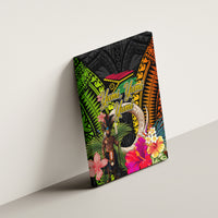 Vanuatu Independence Day Canvas Wall Art Boars Tusk and Melanesian Warrior Indipendens Dei LT03 - Polynesian Pride