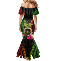 Vanuatu Independence Day Mermaid Dress Boars Tusk and Melanesian Warrior Indipendens Dei LT03 - Polynesian Pride