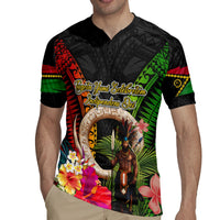 Vanuatu Independence Day Rugby Jersey Boars Tusk and Melanesian Warrior Indipendens Dei LT03 - Polynesian Pride