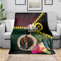 Vanuatu Indipendens Dei Blanket Boars Tusk and Melanesian Warrior Hibiscus LT03 - Polynesian Pride