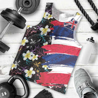Hawaiian Flag Day Men Tank Top Tropical Flowers and Leaves LT03 - Polynesian Pride