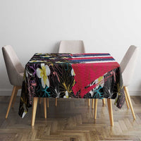 Hawaiian Flag Day Tablecloth Tropical Flowers and Leaves LT03 - Polynesian Pride