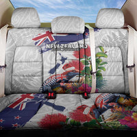 New Zealand Christmas Back Car Seat Cover Meri Kirihimete-Tuatara and Pohutukawa White Color