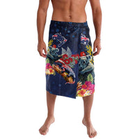 Australia and New Zealand Lavalava Merry Christmas-Tuatara and Koala with Plants Xmas Style