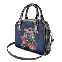 Australia and New Zealand Shoulder Handbag Merry Christmas-Tuatara and Koala with Plants Xmas Style