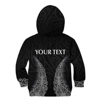 New Zealand Netball Kid Hoodie Koru and Maori Tattoo Jersey