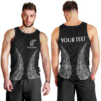 New Zealand Netball Men Tank Top Koru and Maori Tattoo Jersey LT03 - Polynesian Pride