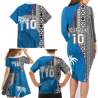 custom-fiji-rugby-family-matching-long-sleeve-bodycon-dress-and-hawaiian-shirt-coat-of-arms-palm-tree-mix-polynesia-tapa-pattern