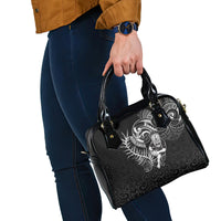 New Zealand Rugby Shoulder Handbag Maori Warrior Rugby with Silver Fern Sleeve Tribal Ethnic Style LT03 - Polynesian Pride