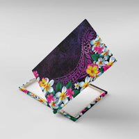 Hawaiian Plumeria-Polynesian Art Tattoo Mauve Color Canvas Wall Art LT03 With Frame Purple - Polynesian Pride