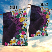 Hawaiian Plumeria-Polynesian Art Tattoo Mauve Color Garden Flag LT03 - Polynesian Pride