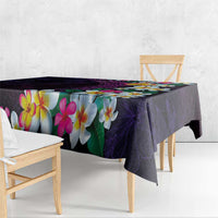Hawaiian Plumeria-Polynesian Art Tattoo Mauve Color Tablecloth LT03 - Polynesian Pride