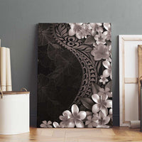 Hawaiian Plumeria-Polynesian Art Tattoo Grayscale Color Canvas Wall Art LT03 - Polynesian Pride