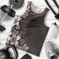 Hawaiian Plumeria-Polynesian Art Tattoo Grayscale Color Men Tank Top LT03 - Polynesian Pride