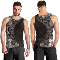 Hawaiian Plumeria-Polynesian Art Tattoo Grayscale Color Men Tank Top LT03 - Polynesian Pride