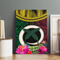 Vanuatu 44th Anniversary Independence Day Canvas Wall Art Boars Tusk and Namele Plant LT03 - Polynesian Pride