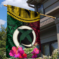 Vanuatu 44th Anniversary Independence Day Garden Flag Boars Tusk and Namele Plant LT03 - Polynesian Pride