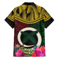 Vanuatu 44th Anniversary Independence Day Hawaiian Shirt Boars Tusk and Namele Plant LT03 - Polynesian Pride