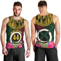 Vanuatu 44th Anniversary Independence Day Men Tank Top Boars Tusk and Namele Plant LT03 - Polynesian Pride