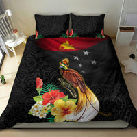 Papua New Guinea Independence Day Bedding Set PNG Flag and Bird-of-Paradise LT03 - Polynesian Pride