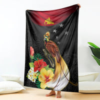 Papua New Guinea Independence Day Blanket PNG Flag and Bird-of-Paradise LT03 - Polynesian Pride