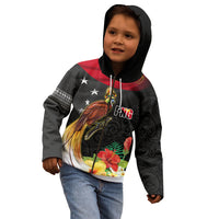 Papua New Guinea Independence Day Kid Hoodie PNG Flag and Bird-of-Paradise
