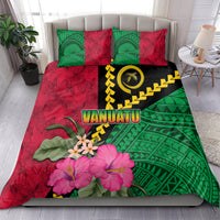 Vanuatu Flag Hibiscus Polynesian Pattern Bedding Set LT03 - Polynesian Pride