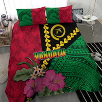 Vanuatu Flag Hibiscus Polynesian Pattern Bedding Set LT03 - Polynesian Pride