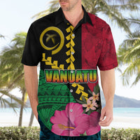 Vanuatu Flag Hibiscus Polynesian Pattern Hawaiian Shirt LT03 - Polynesian Pride