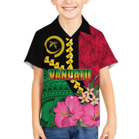 Vanuatu Flag Hibiscus Polynesian Pattern Hawaiian Shirt LT03 - Polynesian Pride