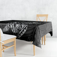 Hawaii Monk Seal and Dolphin Tablecloth Polynesian Kakau Pattern Black White Color LT03 - Polynesian Pride