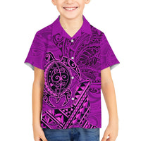 Hawaii Monk Seal and Dolphin Hawaiian Shirt Polynesian Kakau Pattern Pink LT03 - Polynesian Pride