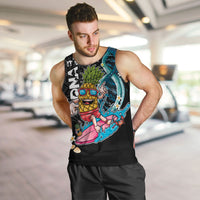Hawaii Pineapple Surfing Men Tank Top It's in My DNA - Kakau and Polynesian Pattern LT03 Black - Polynesian Pride