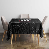 Custom New Zealand Rugby Tablecloth Maori All Black Championship 2024 and Silver Fern LT03 - Polynesian Pride