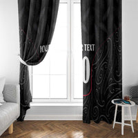Custom New Zealand Rugby Window Curtain Maori All Black Championship 2024 and Silver Fern LT03 - Polynesian Pride