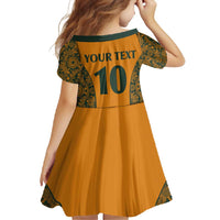 Custom Australia Rugby Championship 2024 Family Matching Tank Maxi Dress and Hawaiian Shirt Aboriginal Art Tattoo Pattern