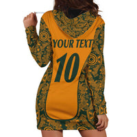 Custom Australia Rugby Championship 2024 Hoodie Dress Aboriginal Art Tattoo Pattern LT03 - Polynesian Pride