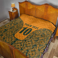 Custom Australia Rugby Championship 2024 Quilt Aboriginal Art Tattoo Pattern