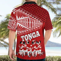 Tonga Rugby Hawaiian Shirt Sipi Tau Dance Ngatu Pattern LT03 - Polynesian Pride