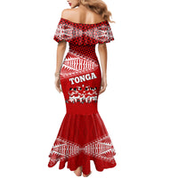 Tonga Rugby Mermaid Dress Sipi Tau Dance Ngatu Pattern LT03 - Polynesian Pride