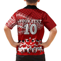 Personalised Tonga Rugby Hawaiian Shirt Sipi Tau Dance Ngatu Pattern LT03 - Polynesian Pride