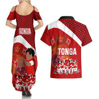 tonga-rugby-couples-matching-summer-maxi-dress-and-hawaiian-shirt-sipi-tau-dance-coat-of-arms-ngatu-pattern