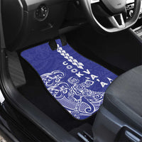 Cook Islands Va'a Polynesian Art Tattoo Car Mats Blue Color LT03 - Polynesian Pride