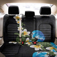 Hawaiian Plumeria and Turtle Back Car Seat Cover with Polynesian Tribal Art Pattern Vintage Vibes
