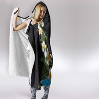 Hawaiian Plumeria and Turtle Hooded Blanket with Polynesian Tribal Art Pattern Vintage Vibes LT03 - Polynesian Pride