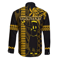 Custom Hawaii Family Matching Short Sleeve Bodycon Dress and Hawaiian Shirt Ukelele and Hula Girl Mix Kakau Pattern LT03 - Polynesian Pride