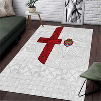 Tonga Ngatu Art Rugby Mate Ma'a Area Rug - Polynesian Pride