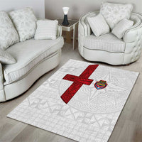 Tonga Ngatu Art Rugby Mate Ma'a Area Rug - Polynesian Pride